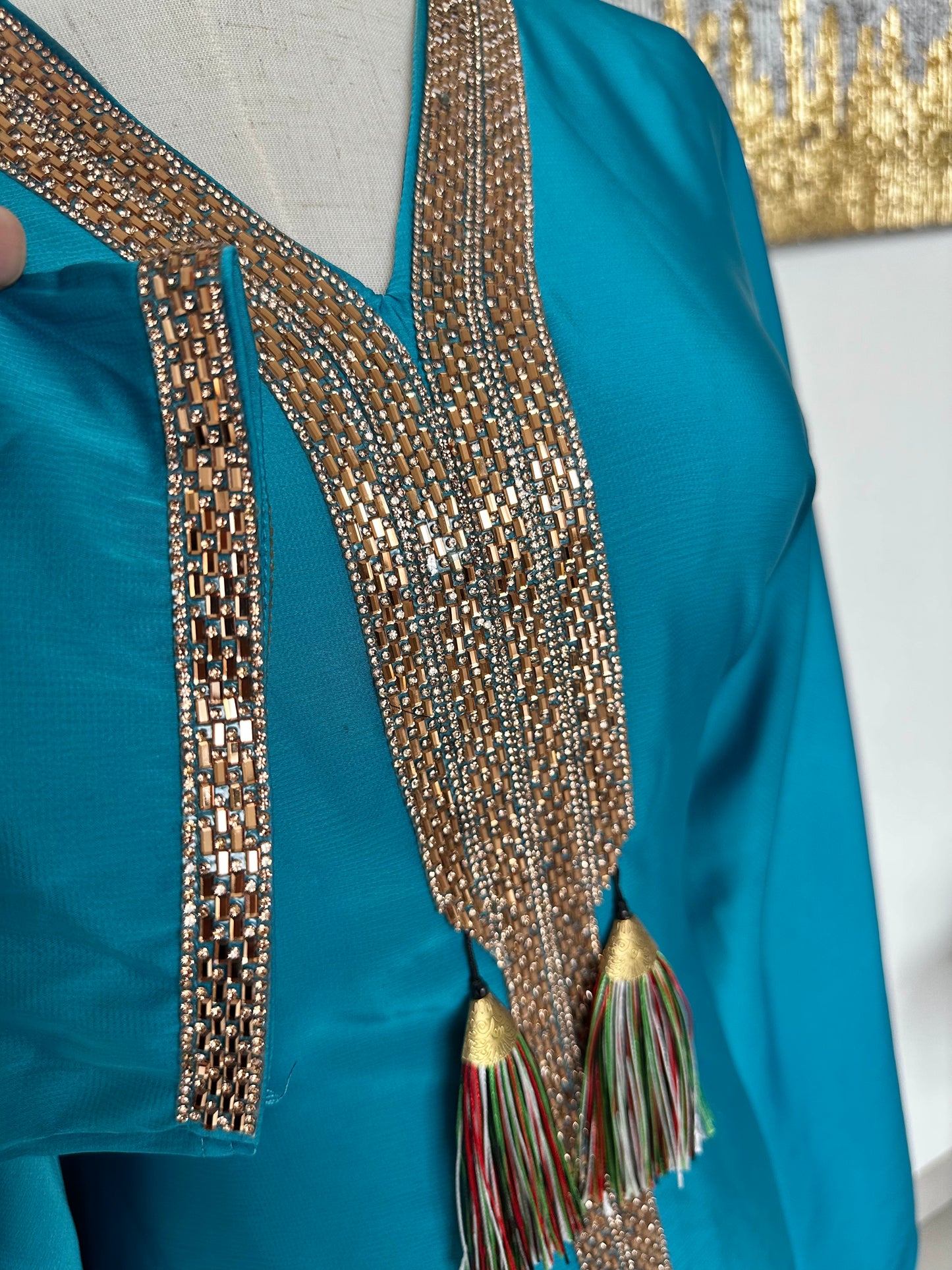 Turquoise Abaya