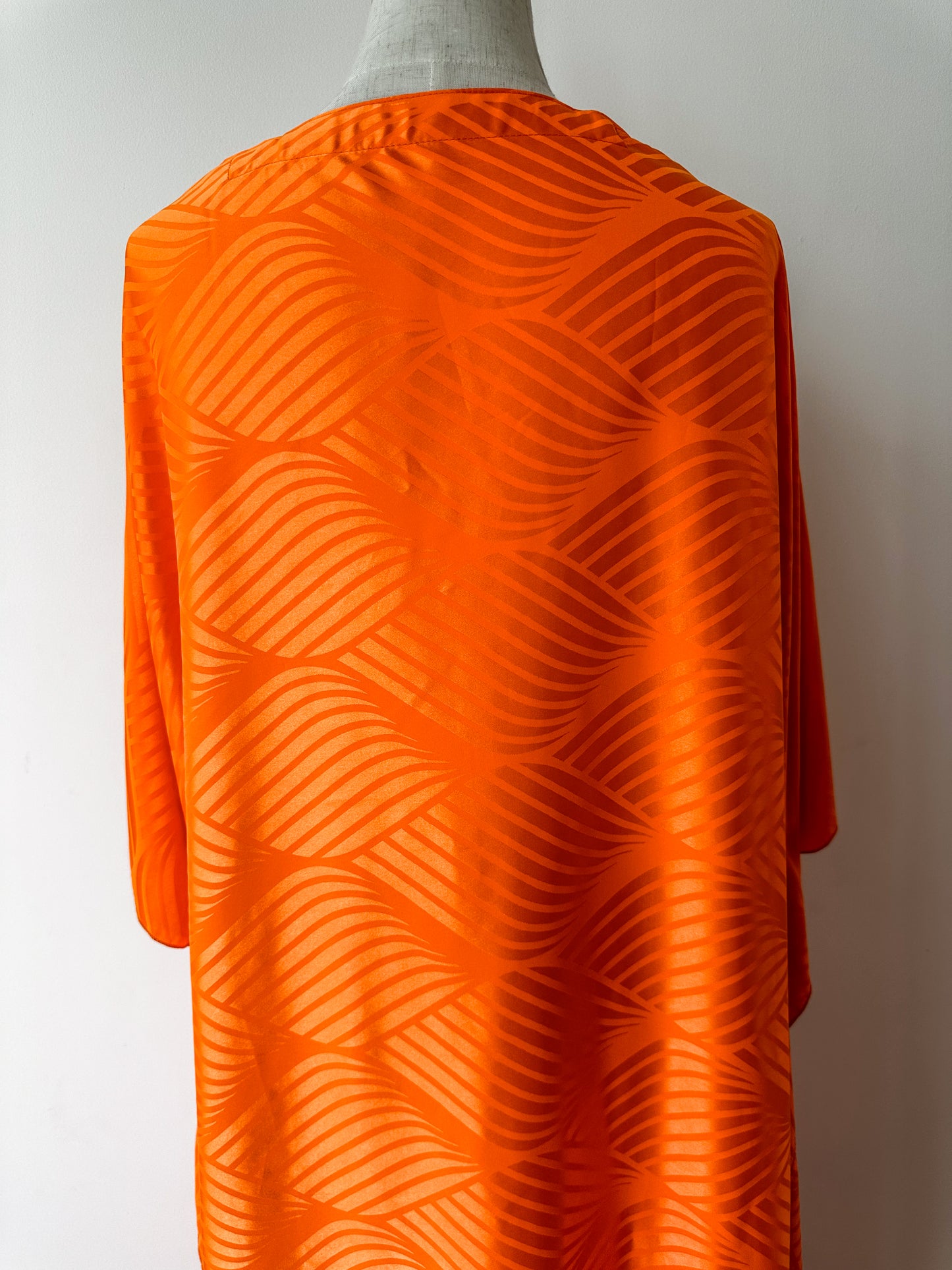 Elegant orange abaya