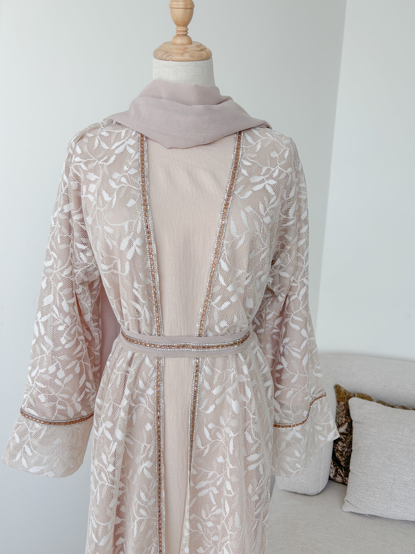 Luxury Splicing Two Pieces Abaya