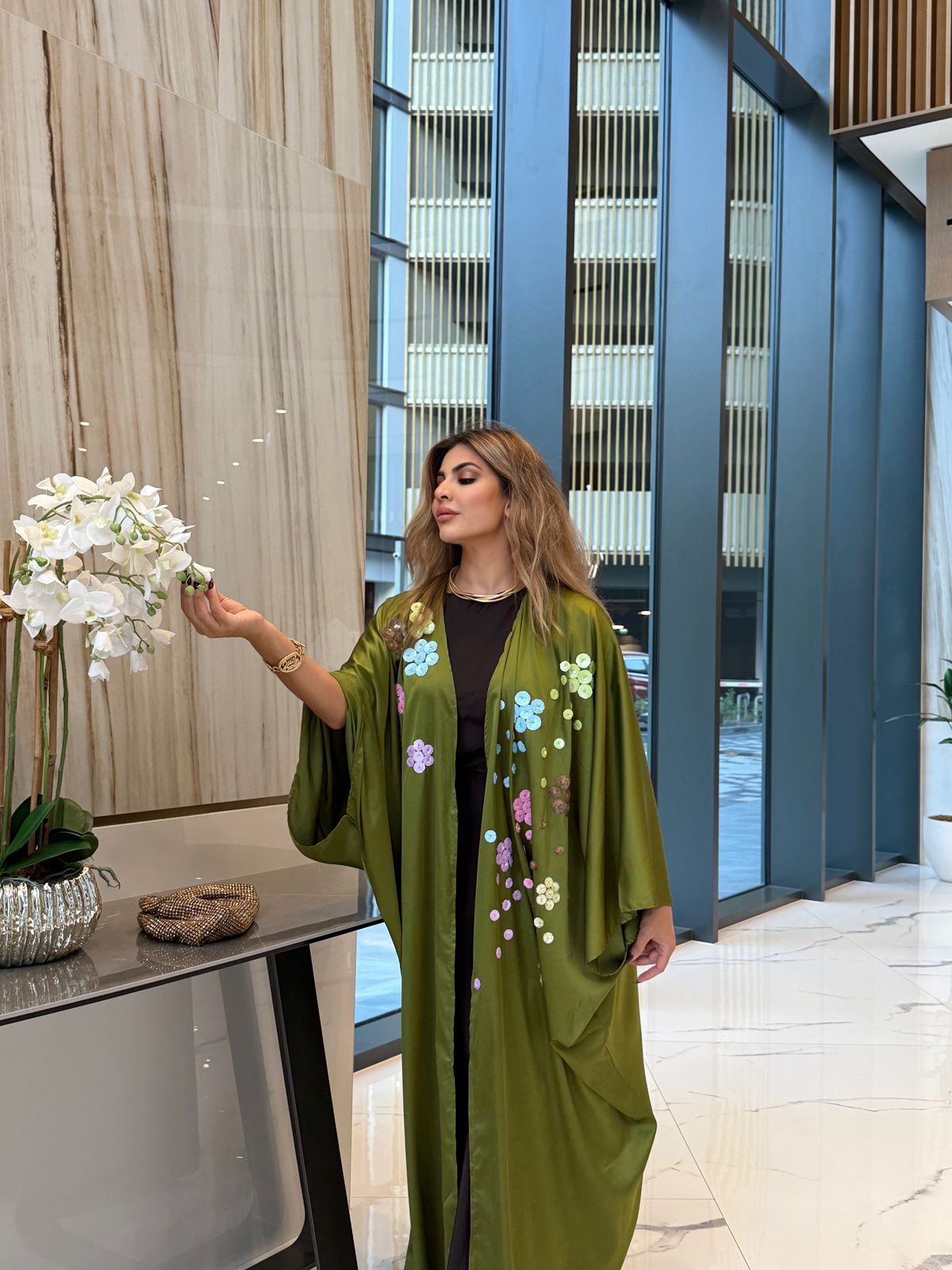 Olive color Abaya